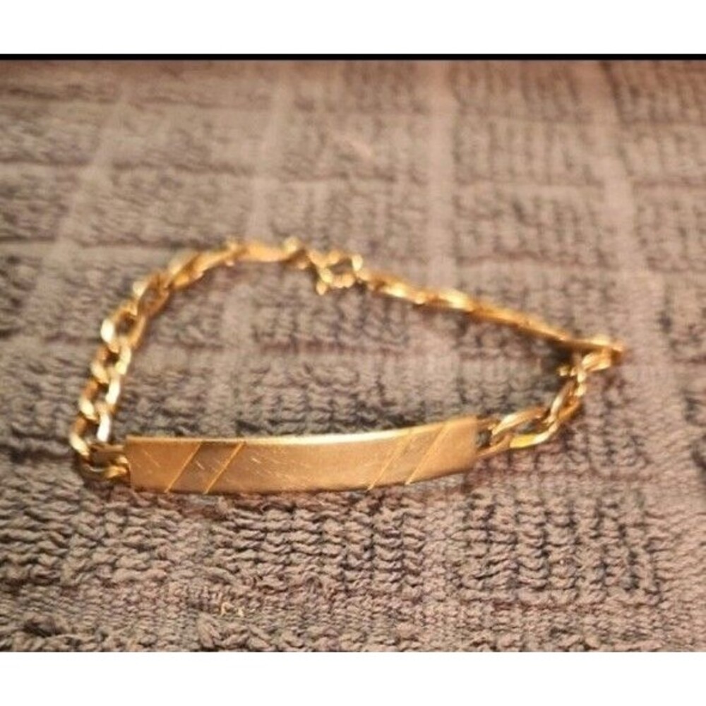 Speidel Electroplated Gold Chain Bracelet for Women Or Girls
